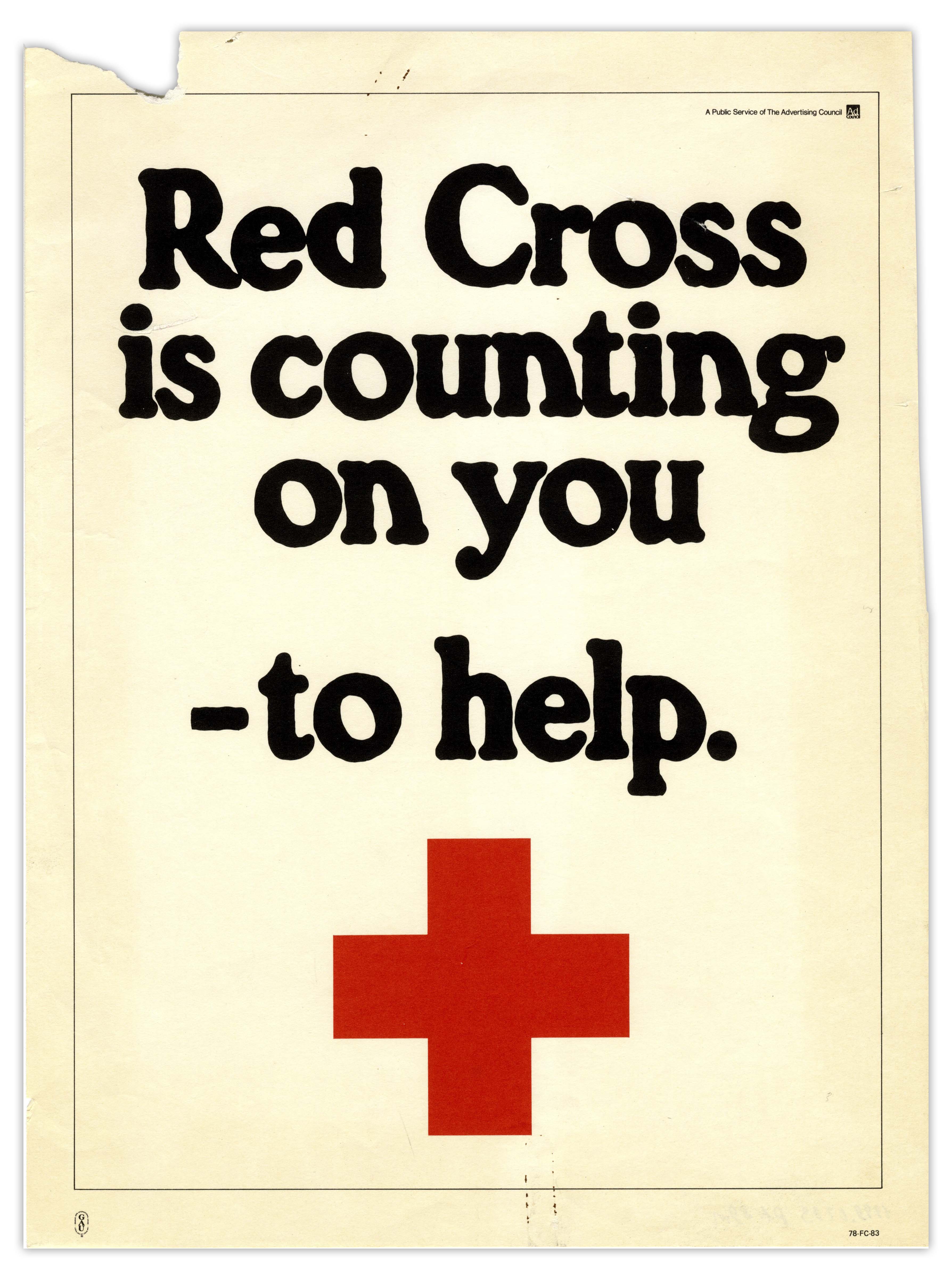 Lot Detail Red Cross Advertising Poster